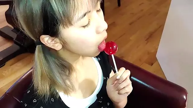LISA-002 Innocent Tiny Young Asian Lolipop Tease