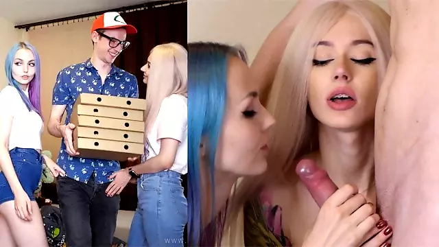 No Cash And Sex With Pizza Delivery Guy teaser   stream anal fingering toy