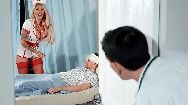 Pleasurable nurse Brooklyn Blue thrilling porn movie