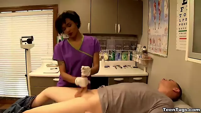 Sexy nurse cum extraction
