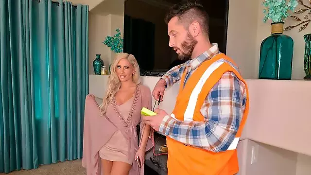 Tasha Reign fucking in the living room with her big tits
