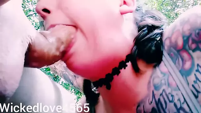 Monster, messy snot and slobber, blowjob