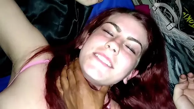     Anesthesia Rose Is A Defiant Little Slut Choking on Black Cock   