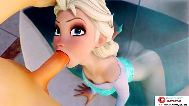 Elsa Do Hot Blowjob In Castle Uncensored Cartoon Hentai Frozen 4k 60fps
