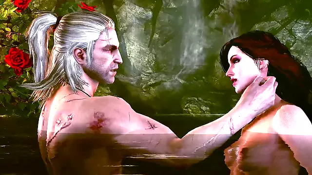 The Witcher two - Geralt & Yennefer fuck-a-thon sequence (Extended)