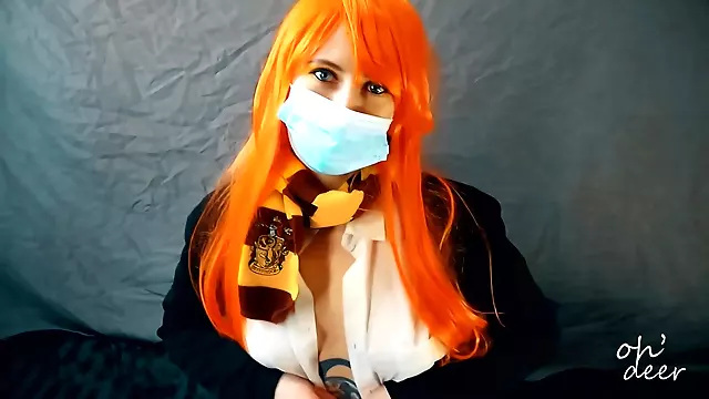 Step Daughter Seduces Her Step Dad To Fuck Her While Mom Is In The Next Room - Harry Potter Cosplay
