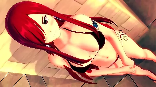 FAIRY TAIL ERZA SCARLET ANIME HENTAI 3D COMPILATION