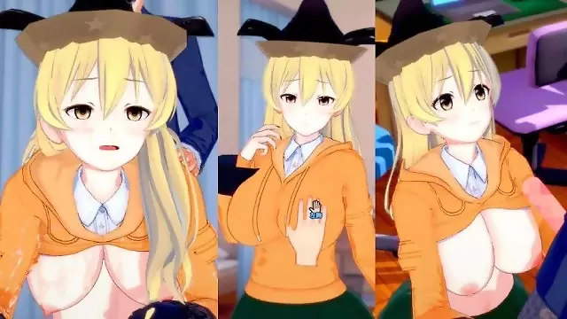                                                           3DCG                Hentai Game Koikatsu!  Touhou Okina Matara(Anime 3DCG Video)