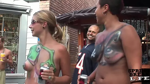 So Many Girls Flashing their Tits and Pussies on the Streets of Key West Florida - SpringbreakLife