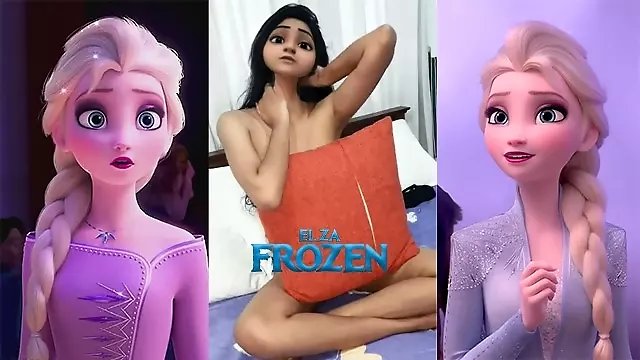disney princess elsa frozen showing her real nude body for the first time