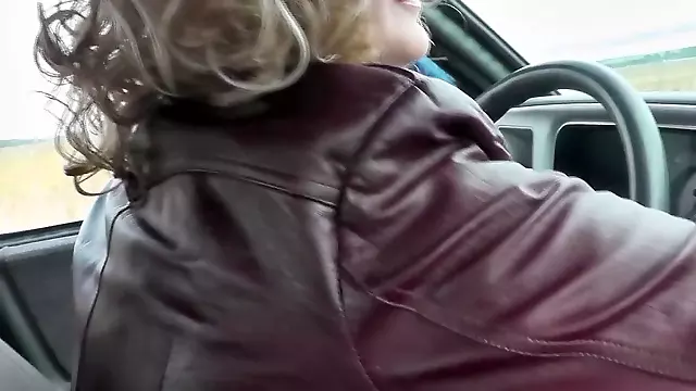 Public masturbation, milf car, girl masterbate squirt in car