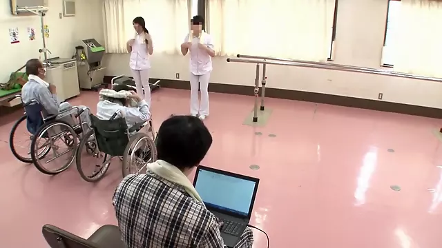 Sjuksköterska Japan, Japansk, Sjuksköterska, Sexig Djuksköterska, Sjuksköterska Själv Hemma