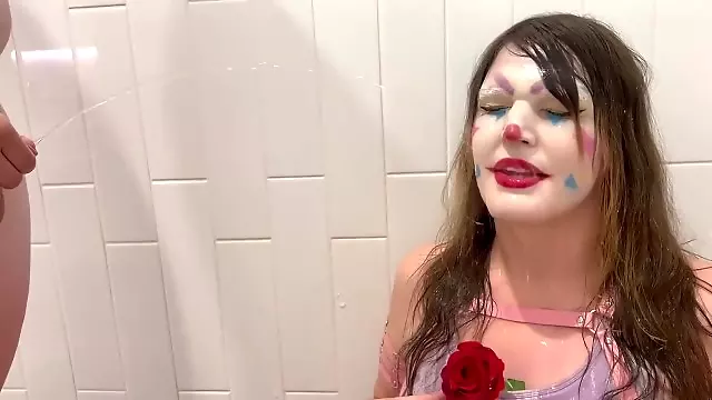 Trans Girl Clown Can t Get Her Squirt Flower to Work