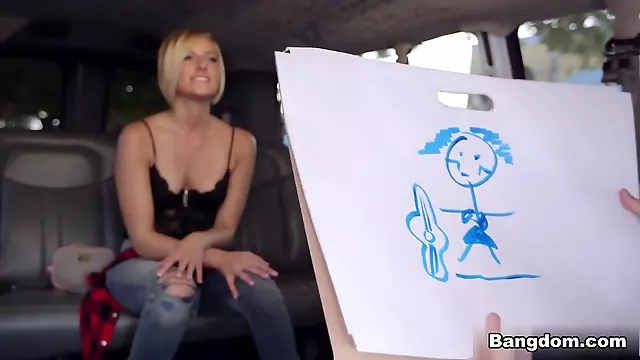 Kate England in Pretty blonde tricked on the BangBus Video
