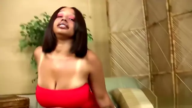 Horny Black Chick Plays With Her Cunt