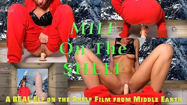 MILF On The SHELF : Featuring Squirting Wet Elf Pussy on a Shelf somewhere in the Misty Mountains