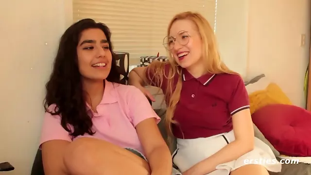 Amateur Blonde and Brunette Lesbian Babes Have Kinky Sex Together - Dildos/toys