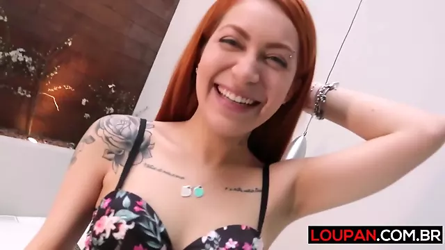 Loupanxxx - Redhead Giving While Boyfriend Looks