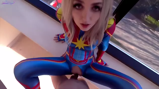 Captain Marvel And Sia Siberia In Avengers Epic Takes Dick In Her Teen Pussy