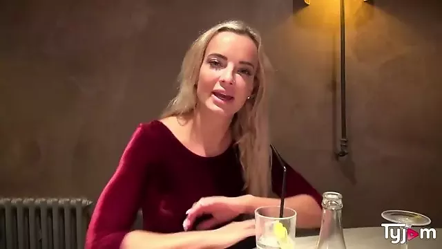 Stunning vegan blonde Victoria Pure wants to open a restaurant and gets fucked in the ass