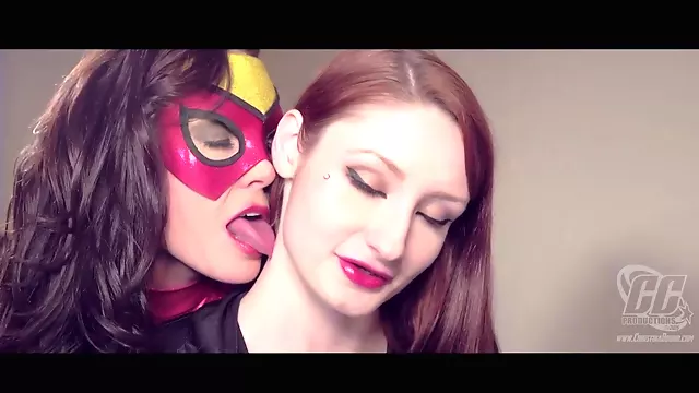Superheroine Spider Woman And Friends Lesbian Porn