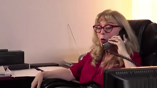 Nina Hartley Grab Her Employees Cock And Gave Him A Blowjob