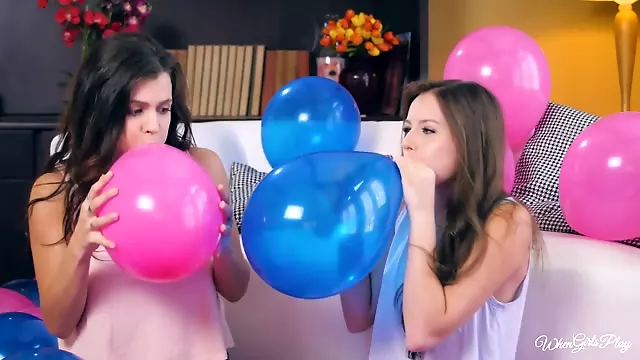Keisha Grey Scarlett Sage in Balloon Poon - WhenGirlsPlay