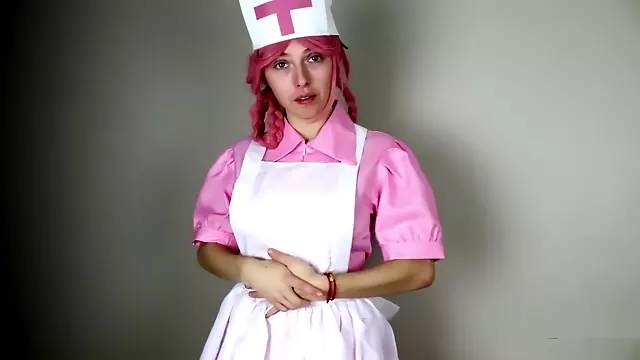 Pokemon Nurse Joy Latex Glove Handjob